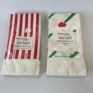 Marimekko by Contempo Vintage Paper Facial Tissue Guest Towels Napkins Year 1981